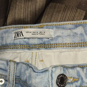 Zara Sky Blue Denim Jeans